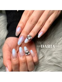 ☆ワンカラー☆ビジューネイル