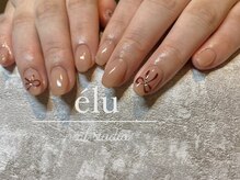 エル(elu)/パラジェル　リボンネイル