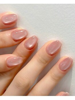 ヘブン ネイル 鶯谷(HEAVEN Nail)/上品なキャッツアイネイル