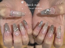 リンドネイル バイ モカ アンド ララ(Lind nail by moca and LaLa)/【mian】チェックネイル