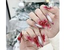 クリスマスガーリーネイル