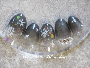 ネイルサロン ブランシュール(Nail Salon Blancheur)/スノーグレージュネイル