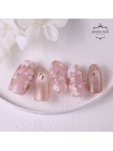 ピオニーネイル(peony nail)/3月新作　花びら舞う桜