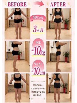 リボディ(REBODY)の写真/《ダイエット》憧れ服も着こなせるペタンコ腹に！【骨盤矯正+引き締め機器エムドライブ+ダイエット微細針】