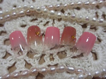 ★ピンクグラデーションネイル★