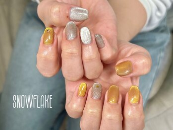 スノーフレーク(Snowflake)/マグネット☆2色まで無料!