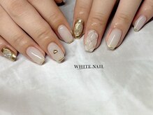 ホワイトネイル(WHITE NAIL)/ミラー/キルティング/持ち込み