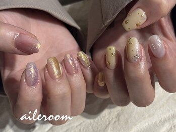 春色全開なちぐはぐネイル