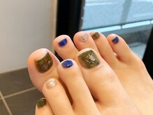 ネイルズ ララ(nails Lala)/ニュアンスフットネイル。