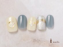 アイネイルズ 横浜EAST店(I-nails)/シンプル冬マグネットネイル