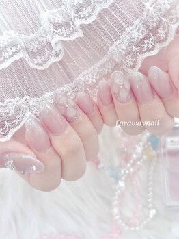 ファラウェイネイル(Faraway nail)/ワンホンネイル/ピンクネイル