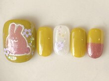 カラ ネイル 中津店(calla nail)/春うさぎ