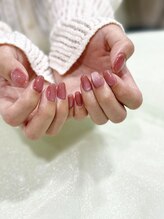 ラビーネイルズ 小倉魚町(Lovvy nails)/人気のニュアンスボルドー♪