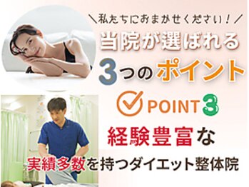 豊田まえやま接骨院の写真/《ダイエット》プロの整体施術で太股やヒップのムダ肉を集中ケア【ダイエット体験+説明￥1,990】