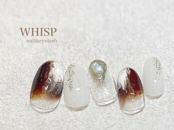 ウィスプ(WHISP)/ぬりかけカフェラテネイル