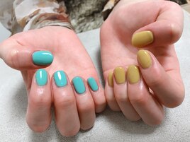 ちぐはぐワンカラー