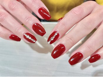 ジアネイル(ZIA nail.)/ワンカラー＋アート