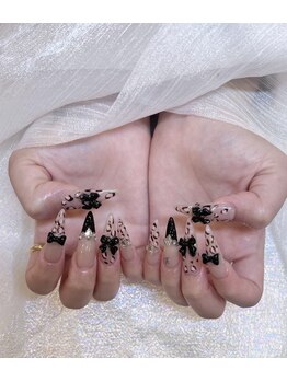 ユニ 横浜青葉台店(U.NI)/ヒョウ柄ネイル