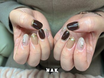 ハクネイル(HAK nail)/ブラウンニュアンス
