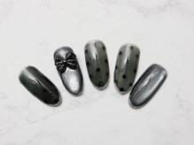 アトリエ エース(ACE)/ブラックドットマグネットネイル