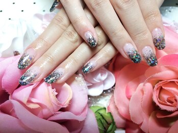 ラメのグラデーション