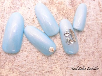 アンベリール 横浜店(Embellir)/(1520)ブルーオパールネイル