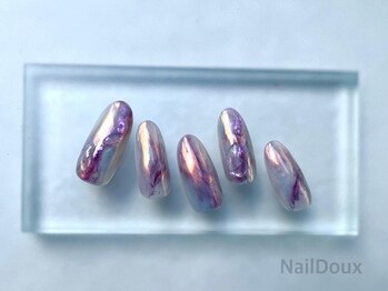 ネイル ドゥ 岡山駅前店(Nail Doux)/ニュアンスオーロラネイル
