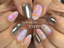 ヴィーヴル(vivre.)/ミラー/モロッカン/手書き