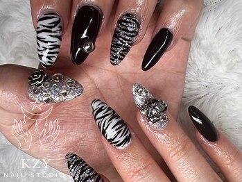 スカルプ6本アート