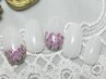 【AI ISHII指名限定】季節の上品繊細アートネイル￥12000→￥8850