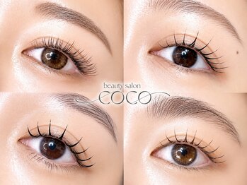ビューティーサロン ココ 岡崎店(Beauty salon COCO)の写真/まつげパーマ2種、エクステ10種以上から選べる目元の専門店！人気のエクステは勿論COCOオリジナルもあり◎