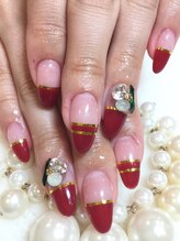 ネイルサロン べルフ(nail salon Verf)/大人ボルドーネイル★