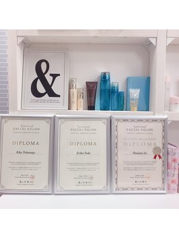 メナードフェイシャルサロン 中萩/ディプロマ