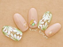 ネイルルージュ(Nail Rouge)/ボタニカルネイル &nbsp;夏ネイル