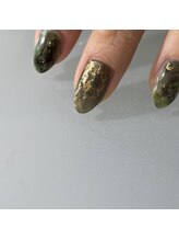 アオ 渋谷(ao.)/深緑ビンテージゴールド