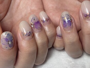 サロンレム(salon Rem.)/【パラジェル紫陽花ネイル】