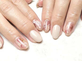 ニュアンス×フラワーネイル