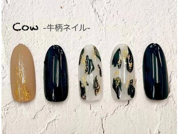 はあとねいる 板橋仲宿店/【秋★限定ネイル】牛柄デザイン