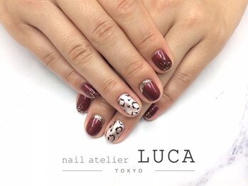 ネイルアトリエルカ(nail atelier LUCA)/s-17 秋冬の大人ボルドーネイル
