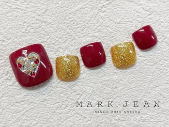 マークジーン 姫路(MARK JEAN)/48. ハート バレンタイン ネイル