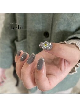 イベル 神戸三宮店(ibelu)/ぷっくりお花ネイル
