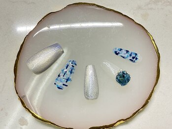 クイーンズネイル(Queeens nail)/ツイードネイル