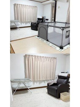 ドールアイ(Dolleye)の写真/お子様連れOK。キッズスペース完備の個室で、心安らぐサロン時間を◎