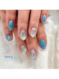マーメイドネイル/海ネイル
