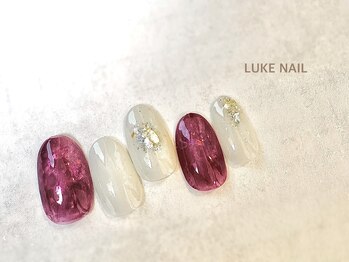 ルークネイル 恵比寿店(LUKE NAIL)/オーロラニュアンスマーブル　春