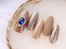 ネイルサロンフォーユー(for u)/ブラウンネイル￥5980