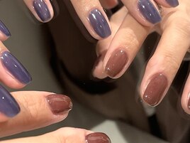 ボルドーとネイビー