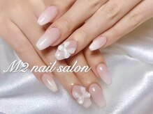 エムズ ネイルサロン(M2)/ベイビーブーマーリボンネイル