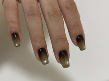 ミエレ(miele)/カーキマグネットもやもやネイル