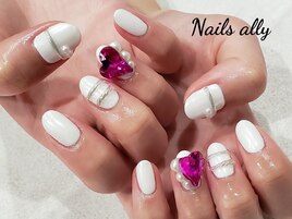 リングネイル×アクセサリー×冬